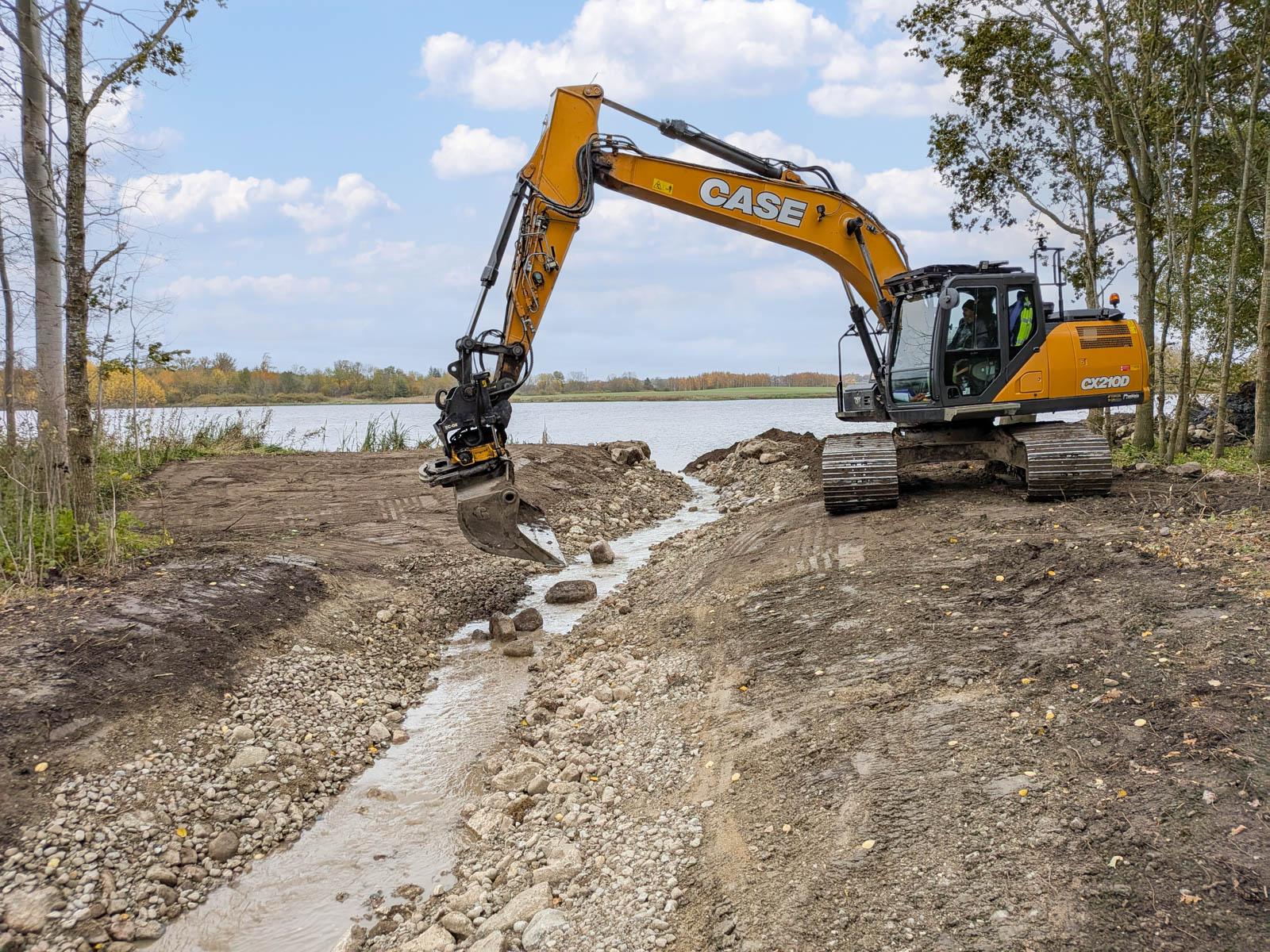 Skapande av vattenavlednin.