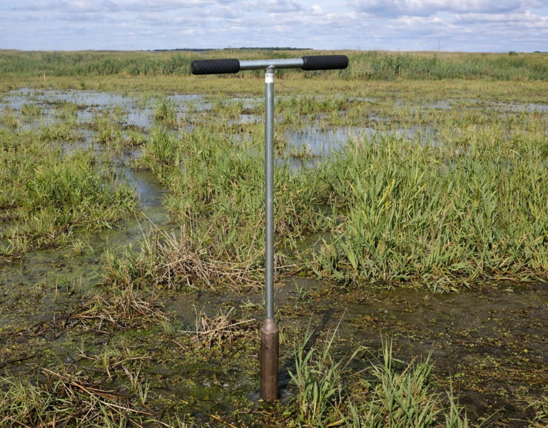Jordprob i våtmark